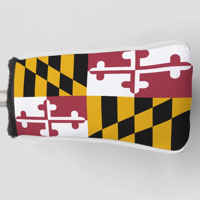Maryland Flag  Golf Head Cover (Front)