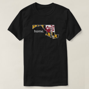 Maryland flag home t-shirt