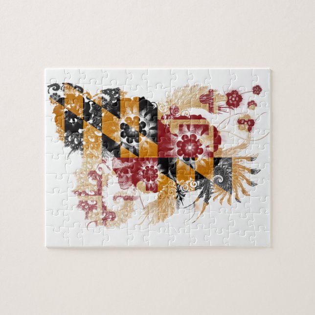Maryland Flag Jigsaw Puzzle (Horizontal)