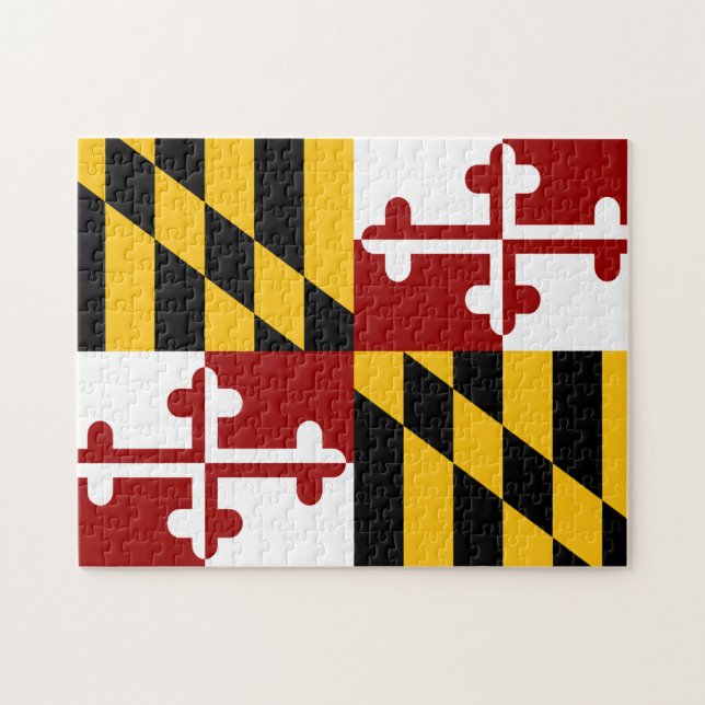 Maryland flag jigsaw puzzle (Horizontal)