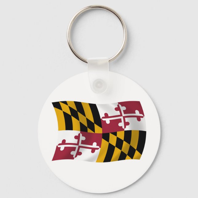 Maryland Flag Keychain (Front)