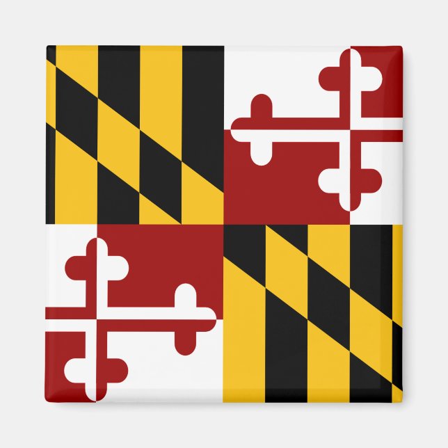 Maryland flag magnet (Front)