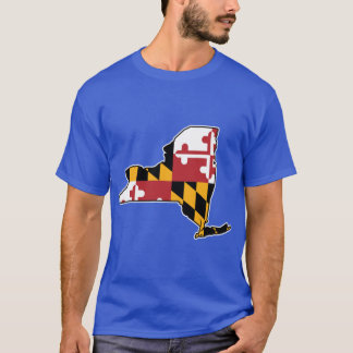 Maryland Flag New York Oversized T-Shirt