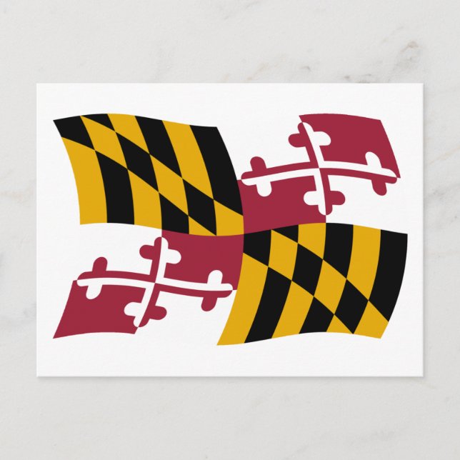Maryland Flag Postcard (Front)