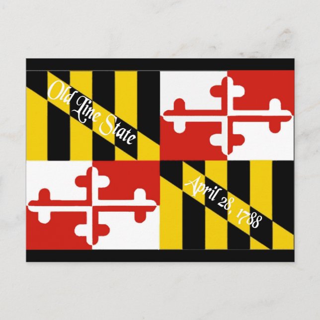 Maryland Flag Postcard (Front)