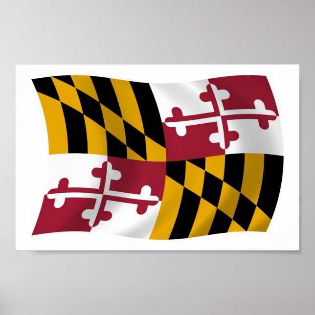 Maryland Flag Poster Print (Front)