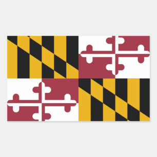 Maryland Flag Rectangular Sticker