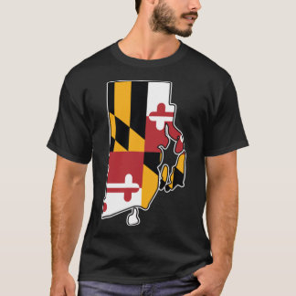 Maryland Flag Rhode Island Oversized T-Shirt