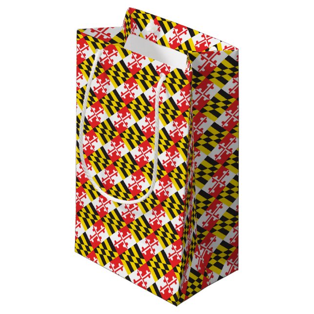 Maryland Flag Small Gift Bag (Front Angled)