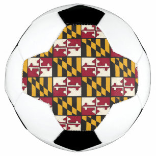 Maryland Flag Soccer Ball Unique 