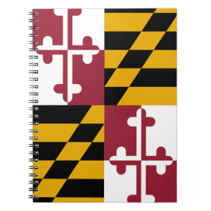 Maryland Flag Spiral Notebook