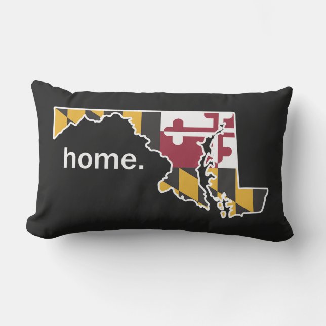 Maryland Flag/State home pillow (Front)