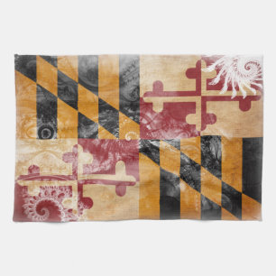 Maryland Flag Tea Towel