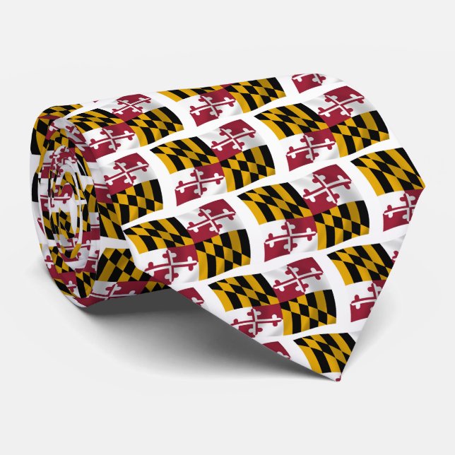 Maryland Flag Tie (Rolled)