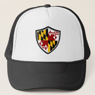 Maryland flag trucker hat