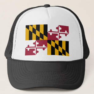 Maryland flag trucker hat