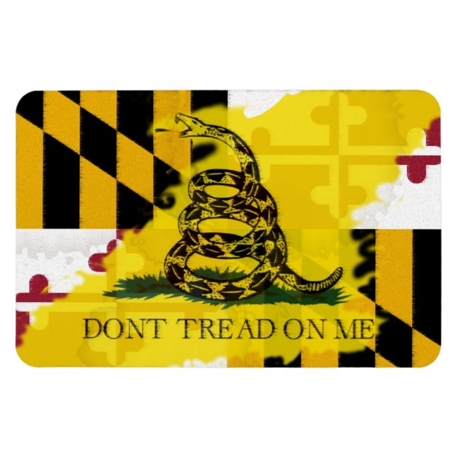 Maryland Gadsden Flag Magnet (Horizontal)