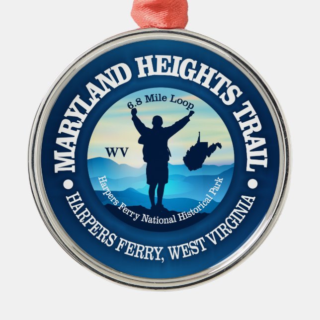 Maryland Heights (V) Metal Tree Decoration (Front)