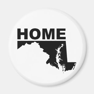 Maryland Home Away From State Fridge Magnet