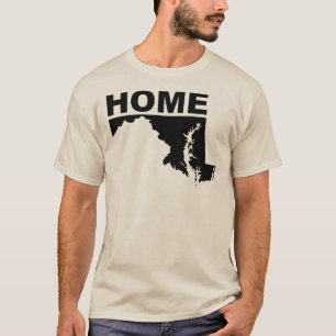 Maryland Home Away From State T-Shirt Tees