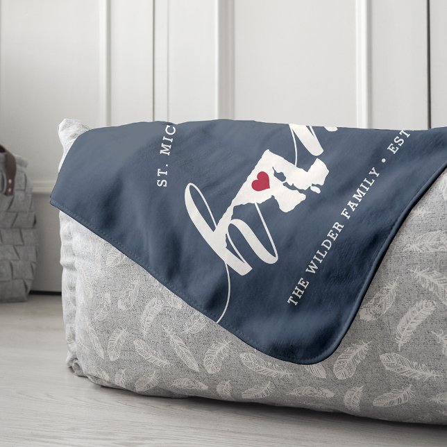 Maryland Home State Personalised Sherpa Blanket (Creator Uploaded)