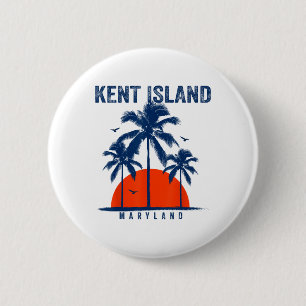 Maryland Kent Island Ocean Surfing Surfboarding  6 Cm Round Badge
