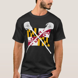 Maryland Lacrosse Shirt Lax MD State Team Player F