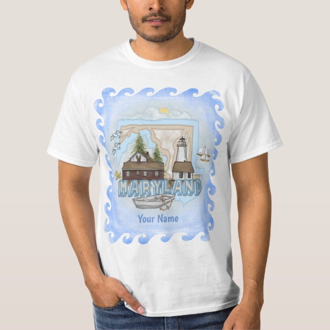 Maryland Lighthouse  t-shirt  (Front)