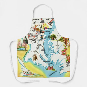 Maryland Map Apron