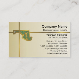 Maryland Map Business Card