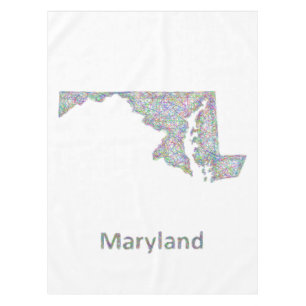 Maryland map tablecloth