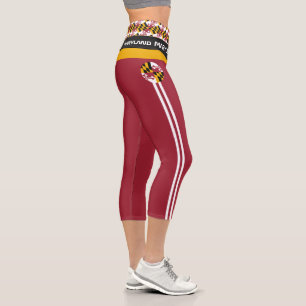 Maryland & Maryland Flag fashion, Fitness, Sports  Capri Leggings