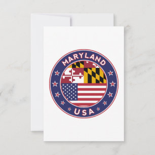 Maryland, Maryland sticker, phone case, bag Card
