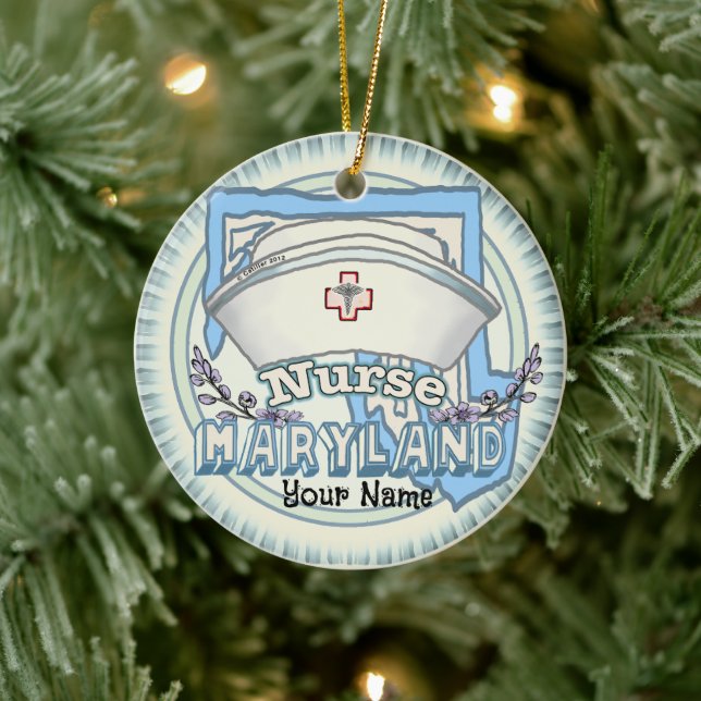 Maryland Nurse Ceramic Tree Decoration (Tree)