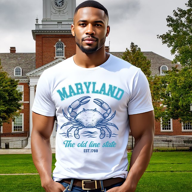 Maryland Old Line State Crab Graphic T-Shirt (Creator Uploaded)