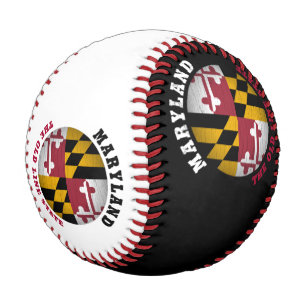MARYLAND OLD LINE STATE FLAG BASEBALL