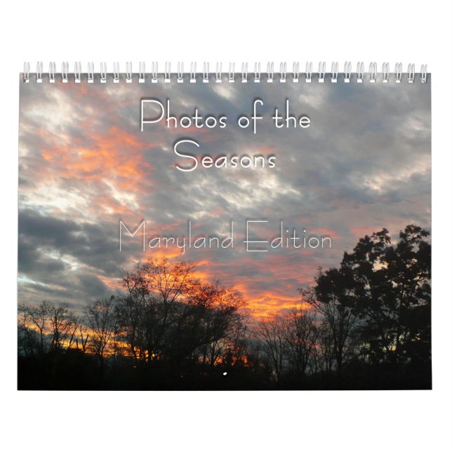 Maryland Photos of the Seasons Calendar (Cover)
