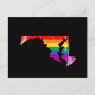 MARYLAND PRIDE - DISTRESSED -.png Postcard