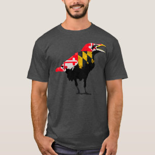Maryland Raven Bird State Pride Flag Premium T-Shirt