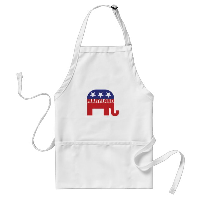 Maryland Republican Elephant Standard Apron (Front)