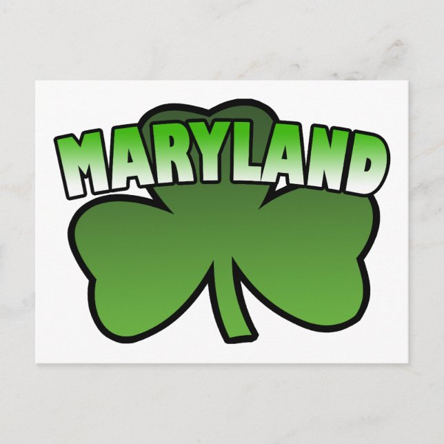 Maryland Shamrock Postcard (Front)