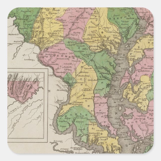 Maryland Square Sticker (Front)