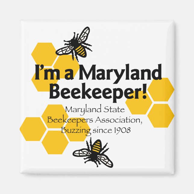 Maryland State Beekeepers Association Magnet (Front)