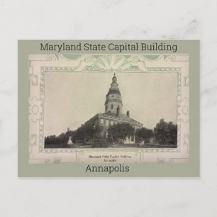 Maryland State Capital Building 1908 Postcard