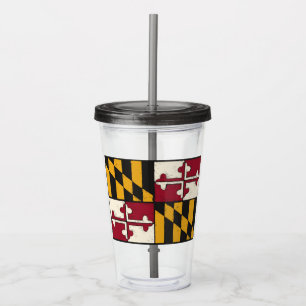 Maryland State Flag  Acrylic Tumbler