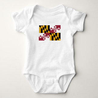 Maryland State Flag Baby Bodysuit