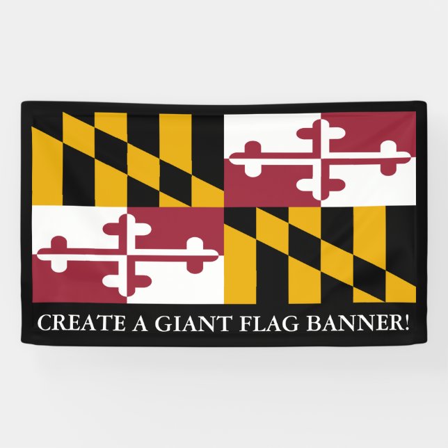 Maryland State Flag Banner (Horizontal)