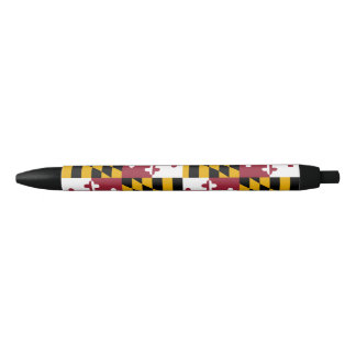 Maryland State Flag Blue Ink Pen