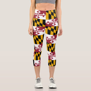 Maryland State Flag Capri Leggings