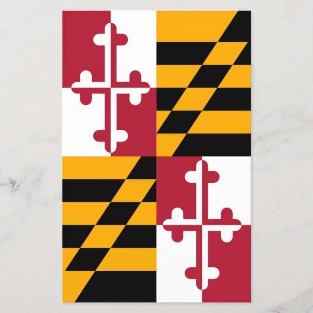 Maryland State Flag Colours Decor Flyer (Front)